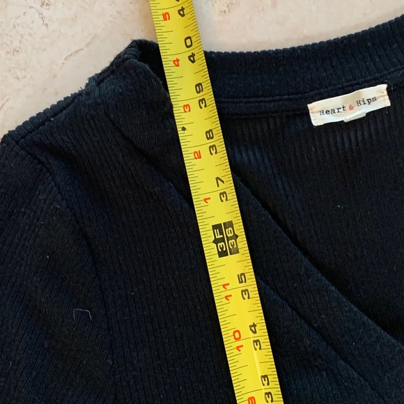 NWT Heart & Hips button blk sweater dress cardigan - Picture 3 of 16